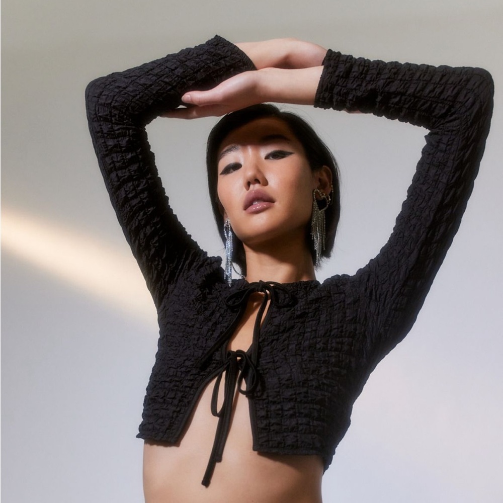Urban Outfitters Sylvie Front Tie Top